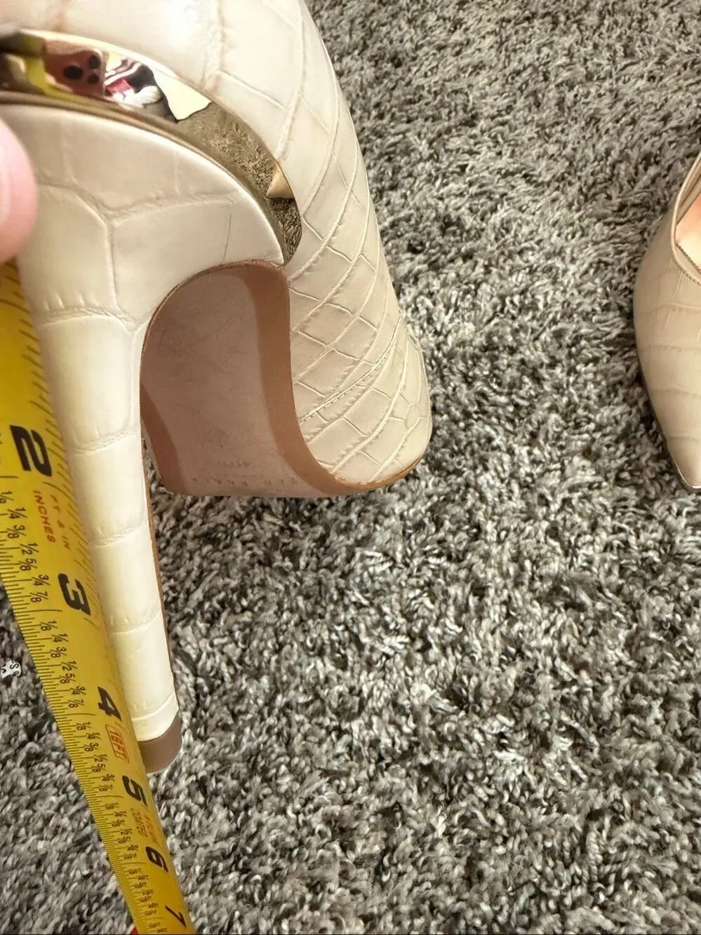 NWT Ted Baker Sz 10 Patent Leather Nude Pink Heels